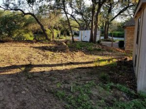 image of completed land clearing, demolition and excavation services in Austin, Texas by R&M Land clearing, demolition, and excavations